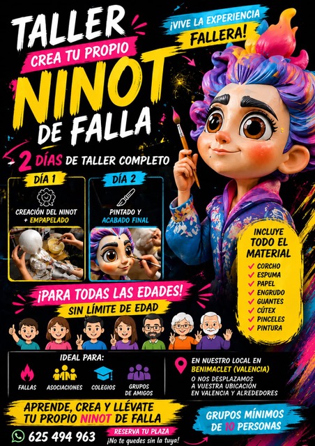 TALLER DE CREACIÓN DE NINOTS DE FALLA 